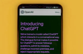mobile phone with openAI showing an introduction to chatgpt why it is important to use an ai proofreading agency