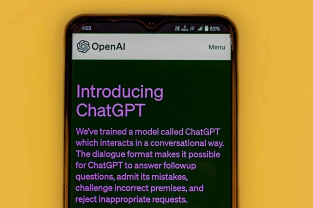mobile phone with openAI showing an introduction to chatgpt why it is important to use an ai proofreading agency